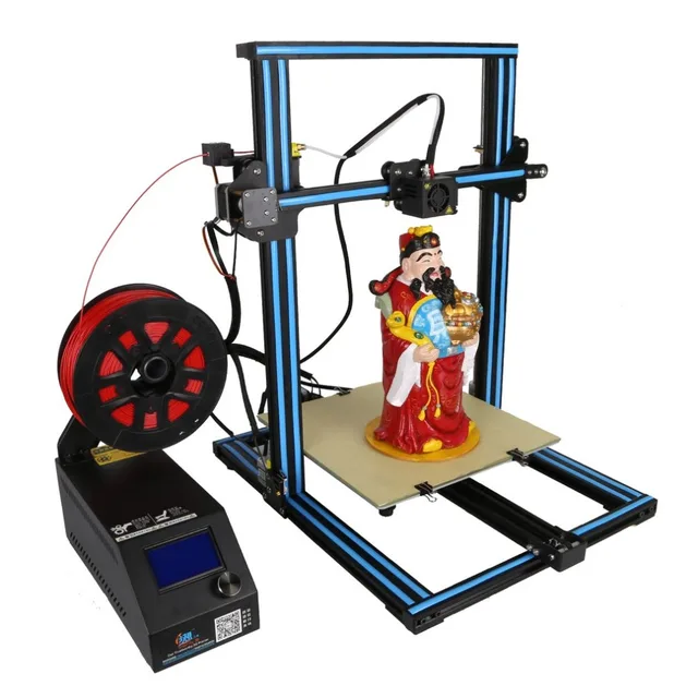 Best Offers (Ship From UK )High Precision DIY 3D Printer Kit 300*300*400mm Printing Size With Dual Z-Rod Lead Motor Filament Detector