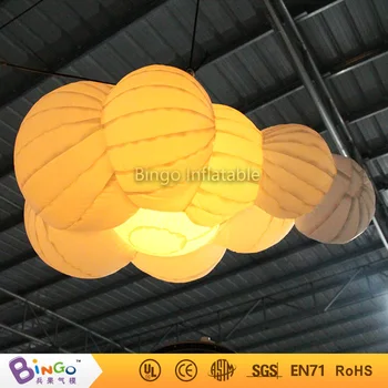 

Cloud Hanging Lamp Dia 1.6M Inflatable Hanging Lighting Inflatable Cloud Shape Party Lights with LED Light Lighting toys