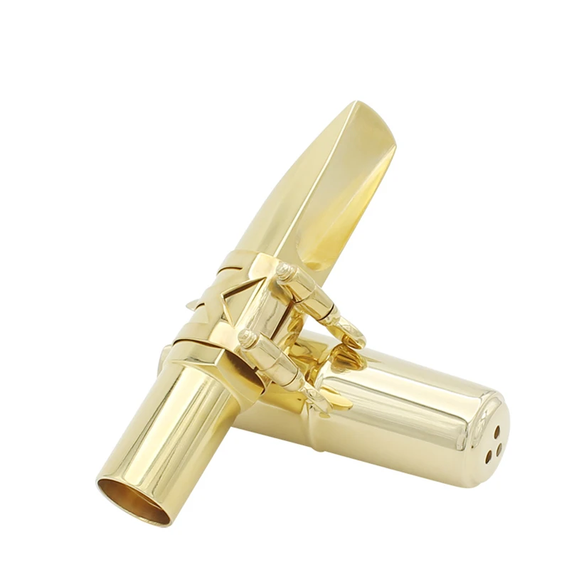 2018 Professional Alto Saxophone Mouthpiece Metal Gold Plated Sax Mouth Size 5C 6C 7C 8C for