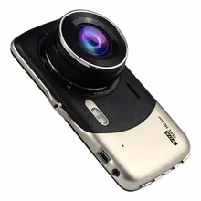 Мини Автомобильный dvr двойной объектив видео " дюймов регистраторы парковочная Автомобильная камера регистраторы Full HD 1080 P ночное видение Авто черный