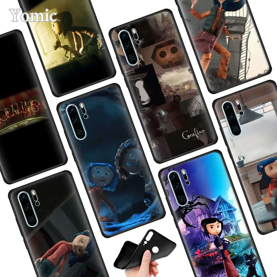 

Coraline Back Silicone Case for Huawei P30 P20 Pro P9 P10 P20 P30 Lite P Smart Plus Mate 10 20 Pro Case