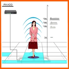 2018 invisible eas systems eas detector eas jammer anti shoplifting systems with sound and light security alarm