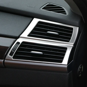 2x Chrome plate Stainless Steel Silver Interior Side Air Vent Outlet Cover Trim Fit For BMW X5 E70 2007-2013 & X6 E71 2008-2014 2x Chrome plate Stainless Steel Silver Interior Side Air Vent Outlet Cover Trim Fit For BMW X5 E70 2007-2013 & X6 E71 2008-2014