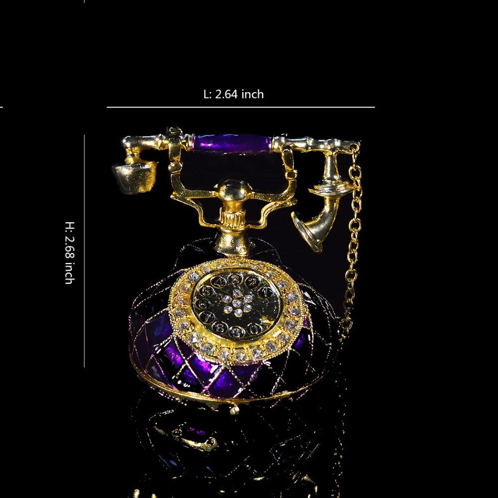 QIFU New Attractive Elegant Violet Telephone Decorations for Family | Дом и сад