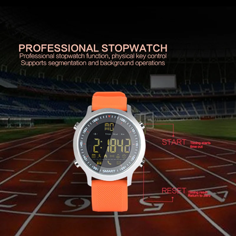  IP67 Waterproof EX18 Smart Watch Support Call and SMS alert Pedometer Sports Activities Tracker Wristwatch Smartwatch