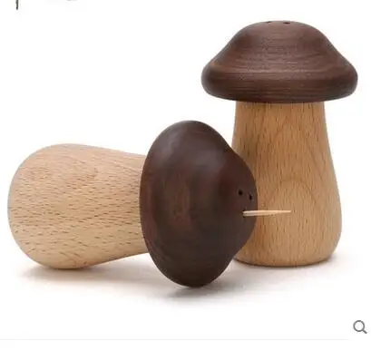 

2019 simple wooden Toothpick Holder personalized mushroom toothpick box creative Household Goods Cute Organizer