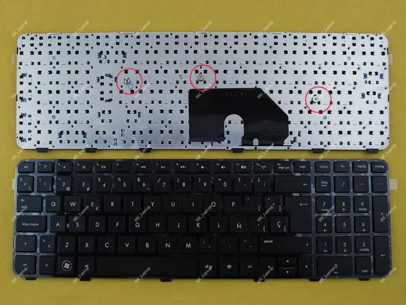 Новая испанская клавиатура Teclado для HP Pavilion Dv6-6000 Dv6-6100 Dv6-6200 серии ноутбук глянцевая