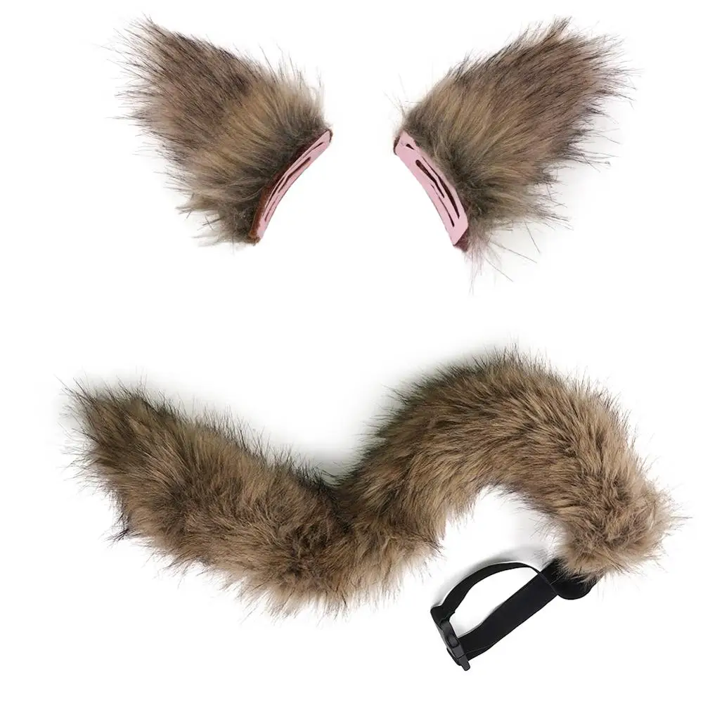 JUNBOON 26 Inch fox Ear Tail Set for Adult/Teen Cosplay Party costume