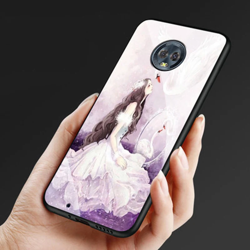 Для MOTO Green Pomelo 1S чехлы для телефонов Ретро мультяшный чехол из закаленного стекла