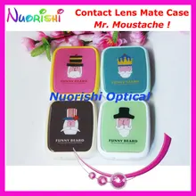 10 шт. г-н Усы Дизайн корпуса Контактные линзы с зеркалом C532 контактные линзы помощник коробка