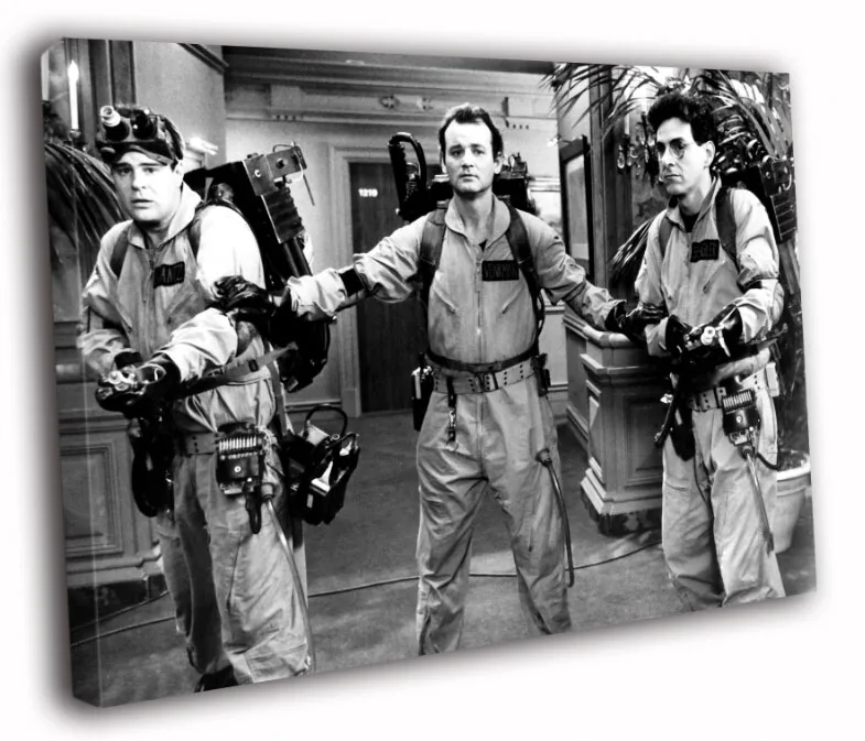 

HD Canvas Printings Painting-Ghostbusters Ray Peter Egon BW Movie D7762