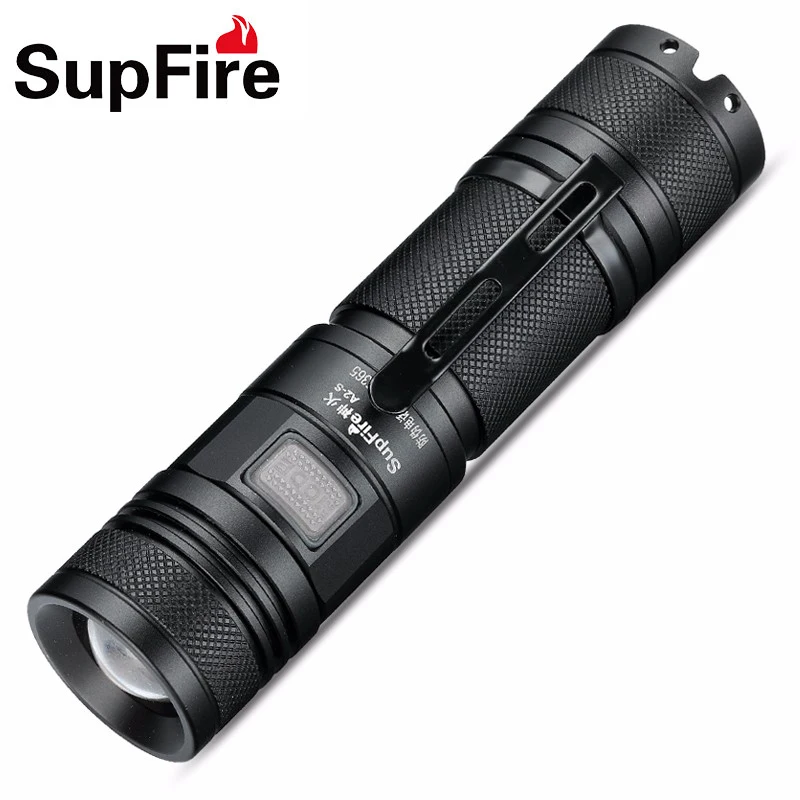 

Flashlight Zoom Light LED Torch Supfire A2-S Lanterna Bicycle Light for Nicron Olight Nitecore Surefir USB Linterna LED A054