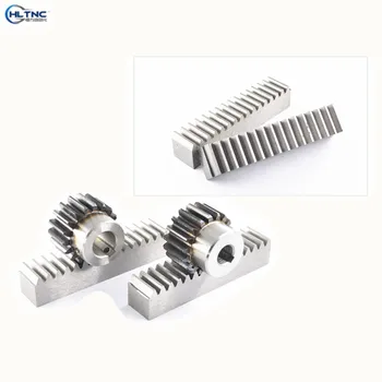 

4 pcs 2M 2 Mod 20*20 1000mm rack Precision rack (straight teeth) rack 2M20Tinner hole 10mm gear Precision cnc machine