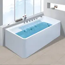 1700 мм водоворот Водопад ванна акриловая гидромаска серфинг Красочный Светодиодный свет Ванна NS1107-1