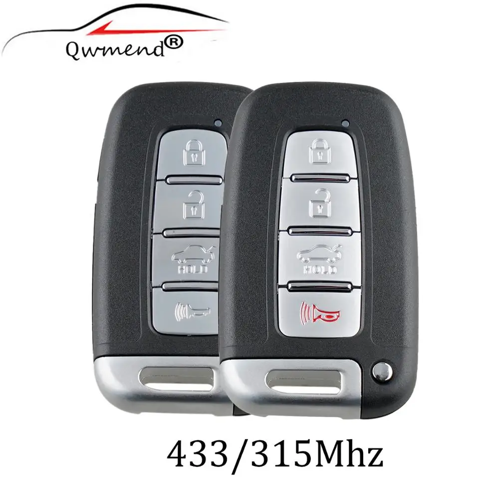 4 кнопки дистанционного Smart Key 315/433 МГц для HYUNDAI SONATA GENESIS EQUUS VELOSTER 2009 2010 2011 2012 2013 SY5HMFNA04