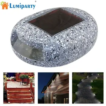 

LumiParty Resin Stone Shape Pin Lamp Dock Path Road Lights Marker lighting Outdoor Waterproof Yard Garden Light Decoration