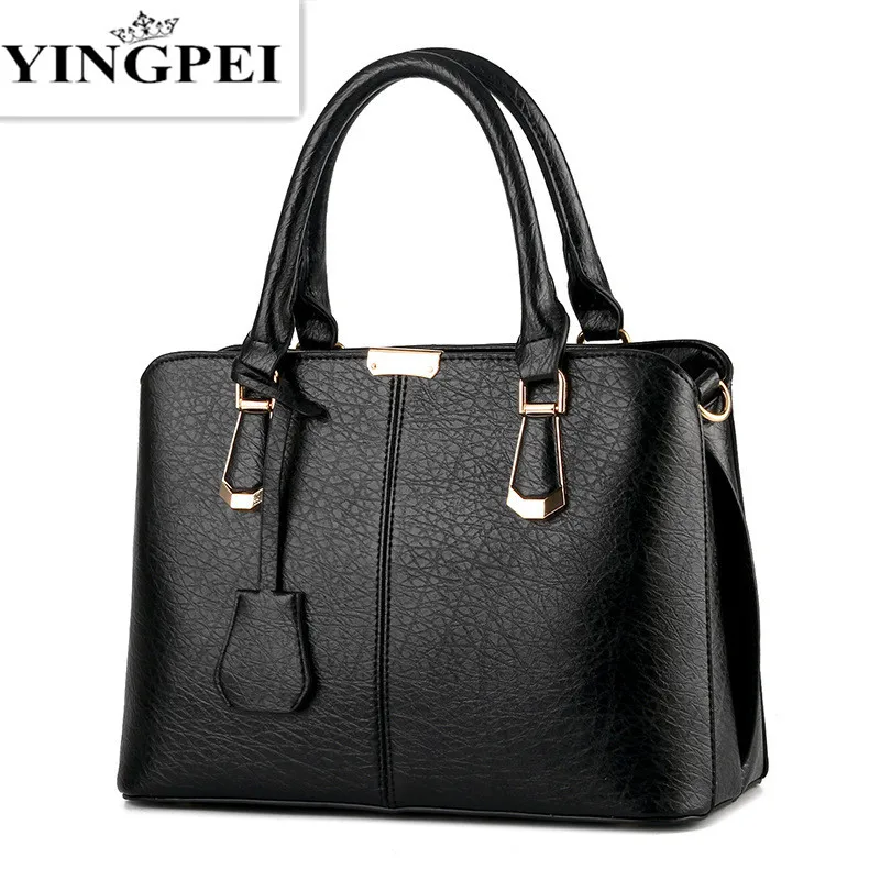 YINGPEI font b Women b font Leather font b Handbags b font Hot Medium Shoulder font