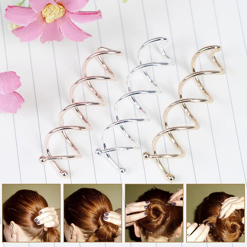 10pcs Spiral Twist Hair Pins Spin Screw Girls Hair Accessories Twist