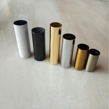10 шт./лот D25/28/30mmX60~ 100 мм черный/белый/золотой/хром металлическая трубка для лампы в форме свечи лампы держатель Основание светильника использовать для осветительных приборов