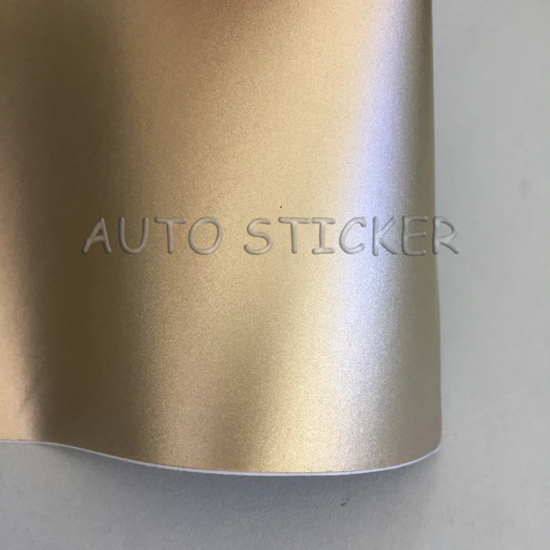 light golden matte metallic car wraps 