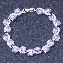 

New Arrival, Noblest Amethyst Bracelets For Women 18k Gold Plated Bracelet Fashion Jewelry S135