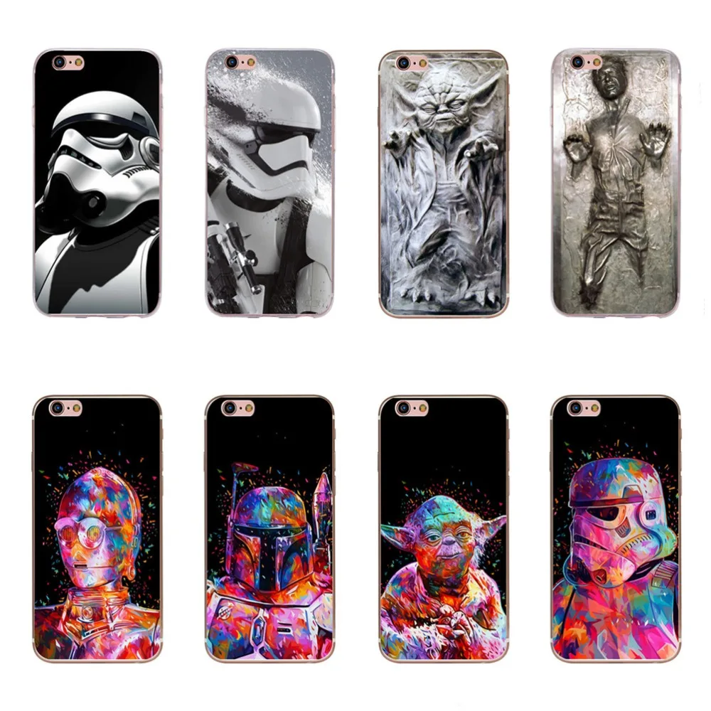 10pcs/Lot Customized Pattern Phone Case For iPhone 7 plus 8 6 6s 5 5s SE X Cool Star Wars Covers Fundas Coque |