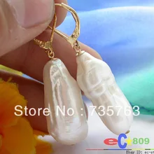 Xiuli 0082 26 ММ белый барокко кеши возрождается ЖЕМЧУЖИНА БОЛТАЮТСЯ СЕРЬГИ