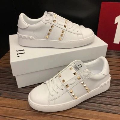 

Shoes woman luxury brand Korean casual shoes rivets women's flat shoes lovers wild large size sexy white