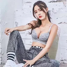 

New Women Sexy Underwear Sportswear Bra Set Fashion Wireless Breathable Bras Small Chest Underwear Lingerie Set Non-magnetic