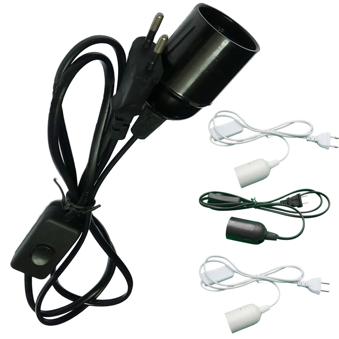 

EU/US Plug Wire 1.5m Power Cord Cable E27 Lamp Bases For Pendant LED Bulb E27 Hanglamp Suspension Socket Holder With Switch