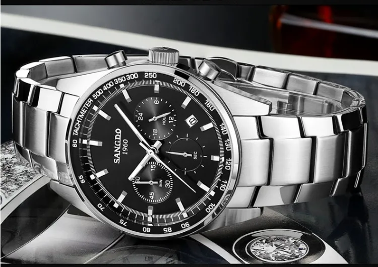 Мужские кварцевые часы с хронографом 42 мм|watch f|watch fashionwatch high quality |