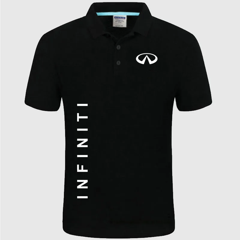 

Brand New Men's Infiniti logo Polo Shirt unisex Polo shirt Men Cotton Short Sleeve shirt clothes SizeS- XXXL