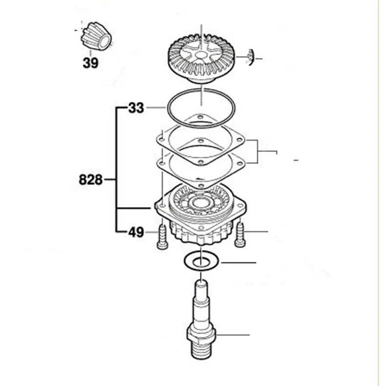 Фото Крышка фланца подшипника для BOSCH GWS600 GWS6-115 GWS6-110E GWS6-100 1375 GWS6-125 GWS6-115E №3