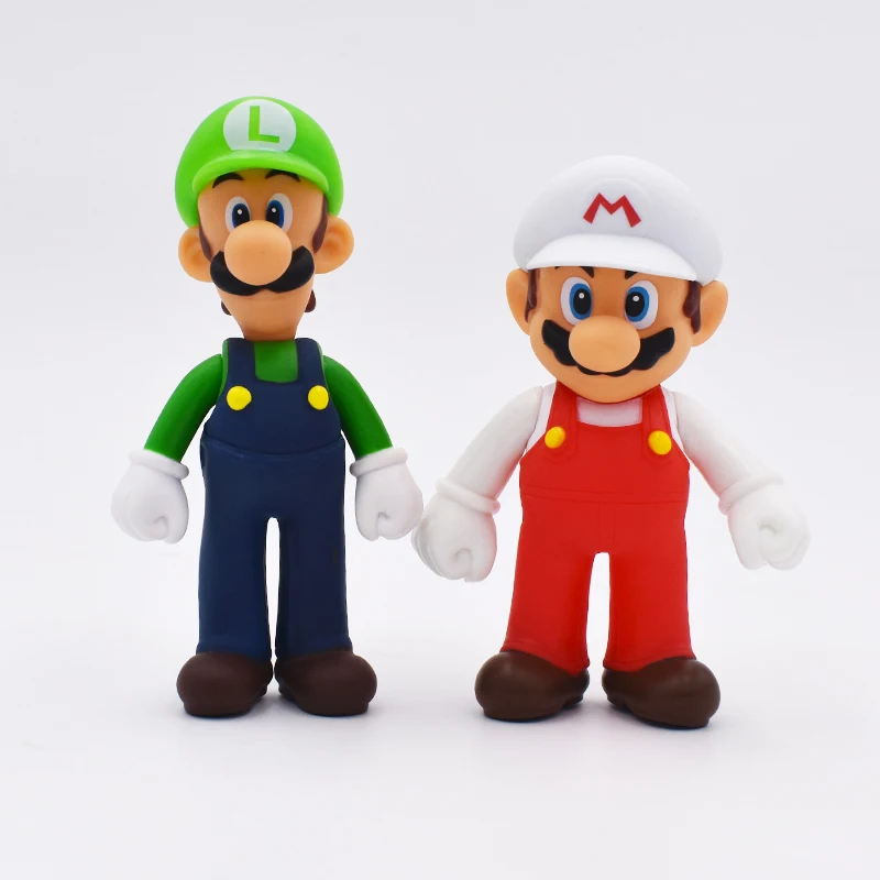 13 см 3 шт./компл. Super Mario Bros Луиджи, Марио, Йоши ПВХ Фигурки игрушки
