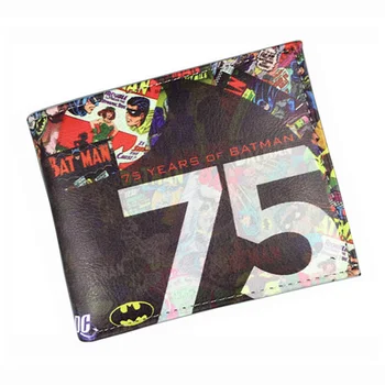 

Comics DC Marvel Casual Wallets Man Cartoon Animation Superman Batman Super Hero Purse Gift Wallet carteira masculina 4.5 inch