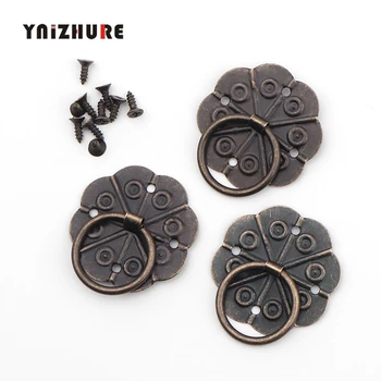 

Antique Bronze Tone Quincunx Drawer Cabinet Desk Door Pull Handle Knob Furniture Hardware 3.0cm x 2.0cm,10Pcs