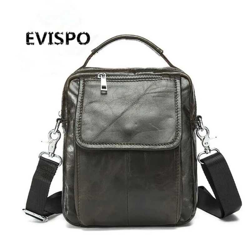 2016 EVISPO Famous Brand Classic Design Leather Mens Messenger Bags