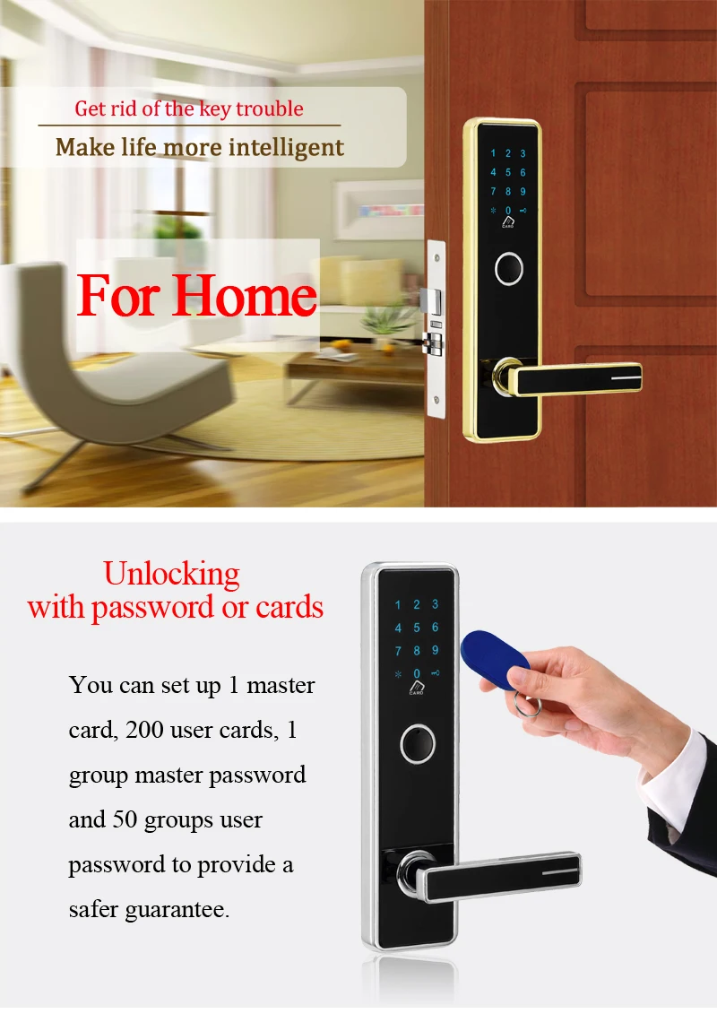 Touch ScreenKeypad Password Door Lock