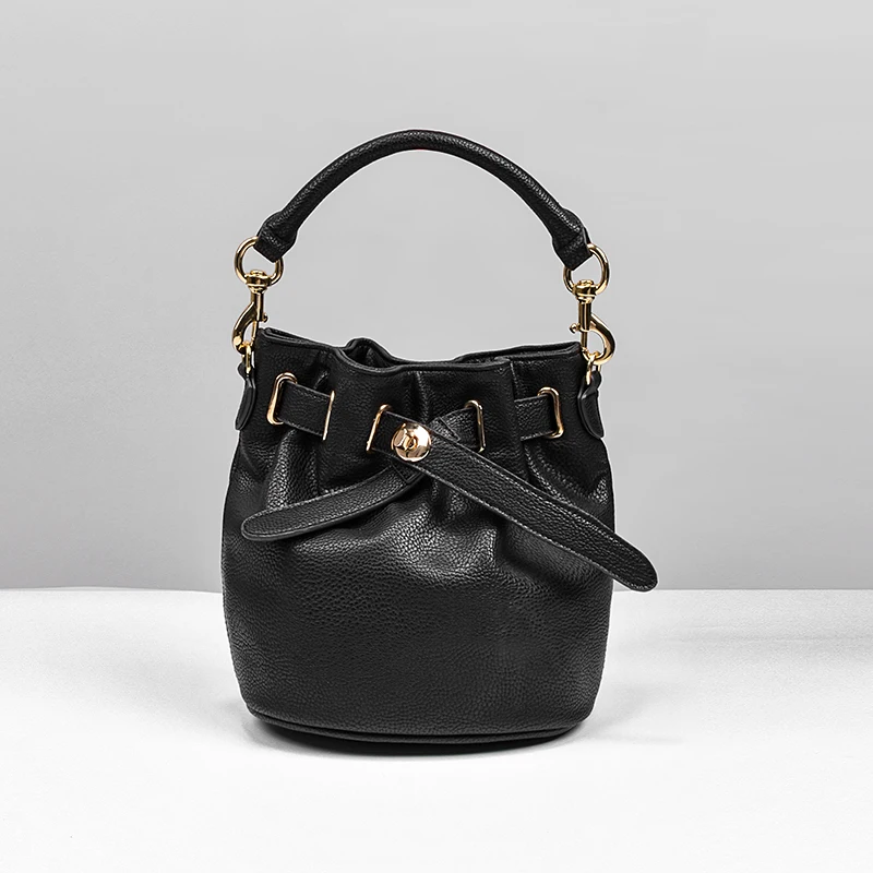 

Free Shipping,Genuine Leather High Quality Bucket Handbags,Luxury Handbags Women Bags Designer Shoulder Bags,2019 Messenger Bags