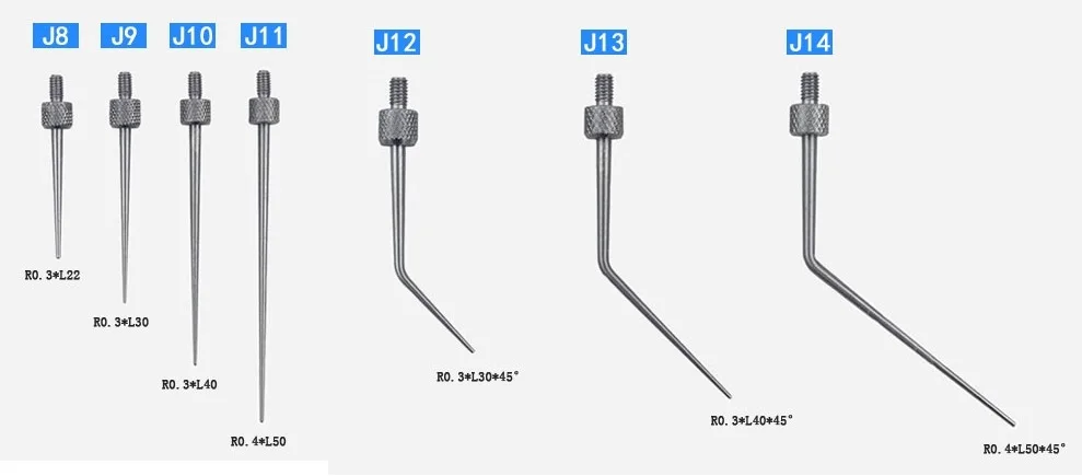 3-10 шт. M2.5 калибровочный зонд, игольчатый наконечник зонда для циферблата индикатор, высота измерительная игла высота ДАТЧИК