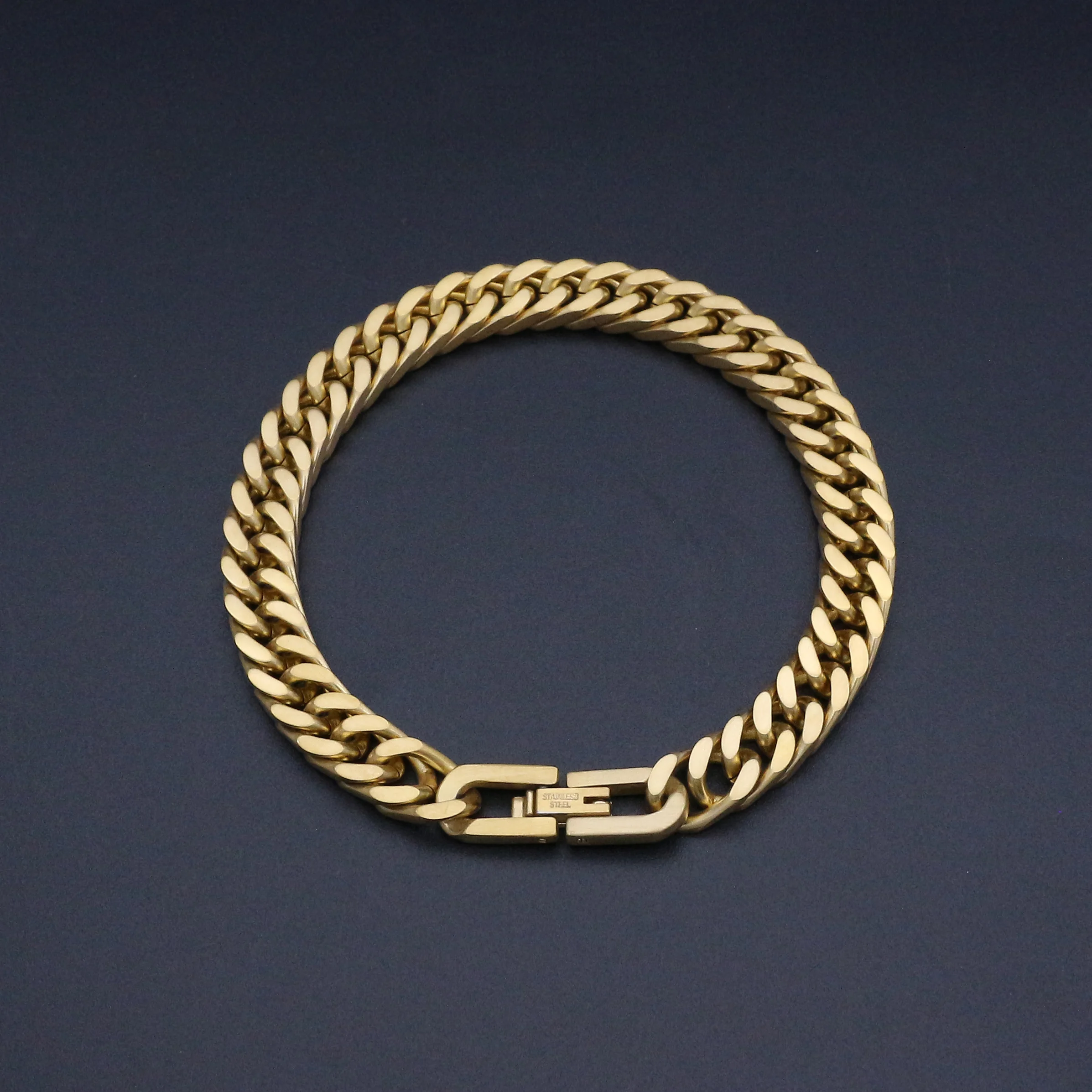 

JSBAO New Arrival Men Fashion Jewelry 8MM&21CM Chains & Links Bracelet Stainless Steel Bangle Bracelet Male Accessory Wholesale