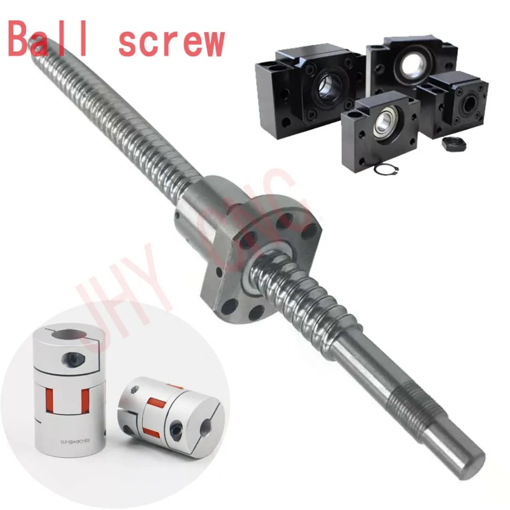 

25mm JHY Linear guide rail carriages , SFU2505 Ball screws with BALLNUT and related elements + 2.2kw Spindle motor set for CNC