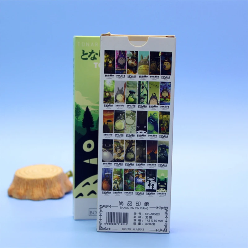 32 pcs/pack My neighbor Totoro book marks Cartoon paper bookmark Stationery office accessories School supplies marcador 6392|book marks|paper