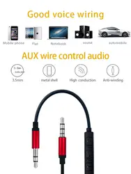 Штыревой соединитель к кабелю для подключения внешних устройств 3,5 мм аудио кабельный динамик кабель с mi cphone кабель со штыревыми