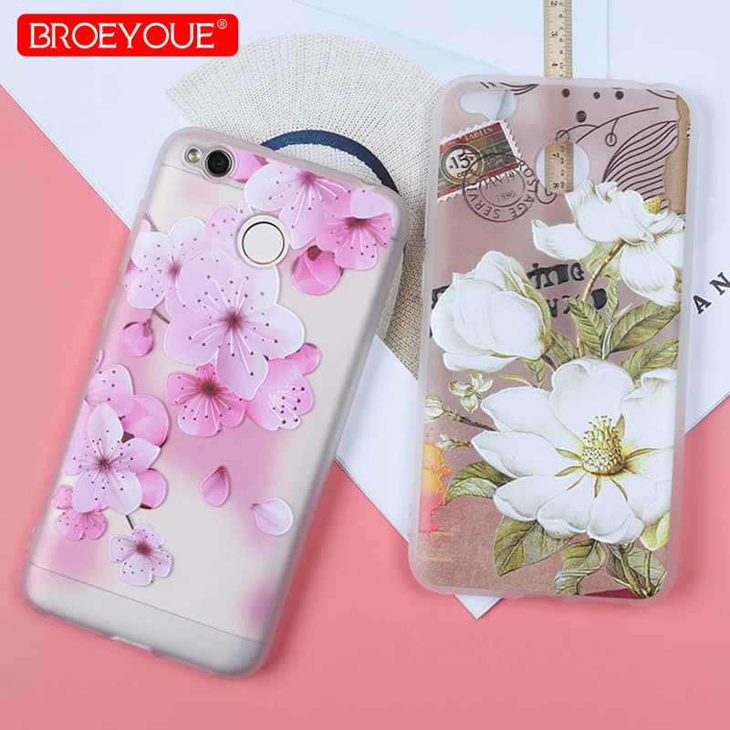

BROEYOUE For Xiaomi Redmi 5 Plus 6 Pro 4X Note 5 4 5A Cases Soft Silicone 3D Transparent Cover For Xiaomi MI A1 8 SE Luxury Case