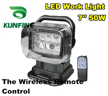 

Super bright 10-30V Round 7" 50W wireless remote control tractor off-road ATV LED work light working lamp Fog light kit KF-R02