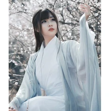 Китайское платье, Восточный стиль, женский костюм ханьфу, кантонский костюм с вышивкой, традиционная китайская фея, красивый танец ханьфу