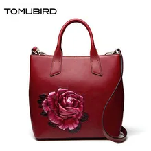 TOMUBIRD новая улучшенная яловая ручная модная кожаная художественная сумка Роскошные женские Сумки Дизайнерская Женская сумка из натуральной кожи сумки