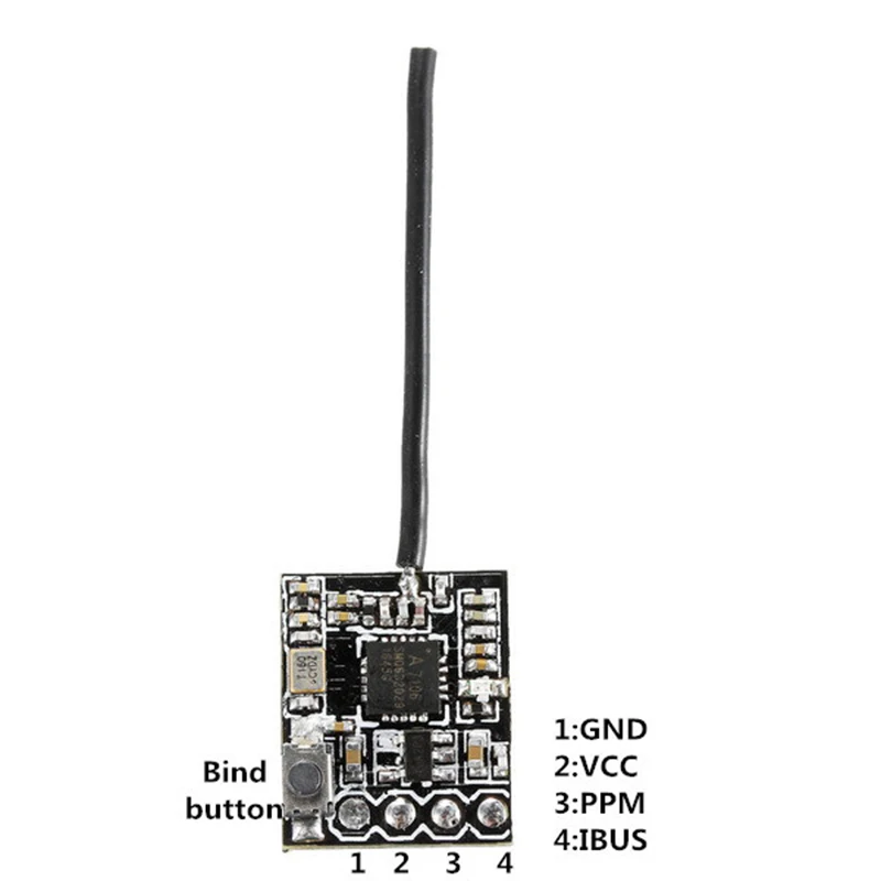 Высокое качество FS-RX2A 2,4G совместимый приемник для FS-I6 FS-I6X FS-I6S FS-TM8 FS-TM10 FS-I10 передатчик для дистанционно управляемого мультикоптера
