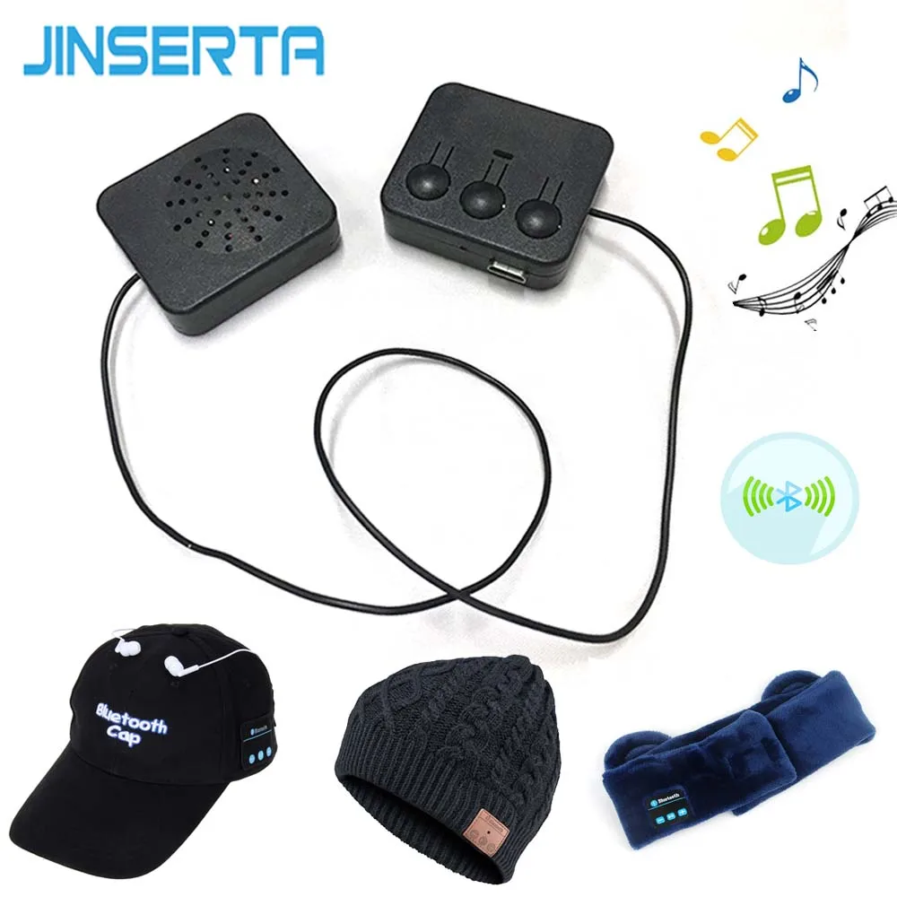 

JINSERTA DIY Wireless Bluetooth Headphone Music Smart Hat Cap Eye Mask Earmuff Removable Universal Bluetooth Headset Module